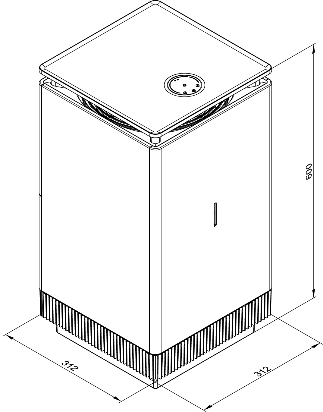 Viessmann Vitopure 450 - Mobiler Luftreiniger  für 60 m² Wohnräume - Leinen-weiß