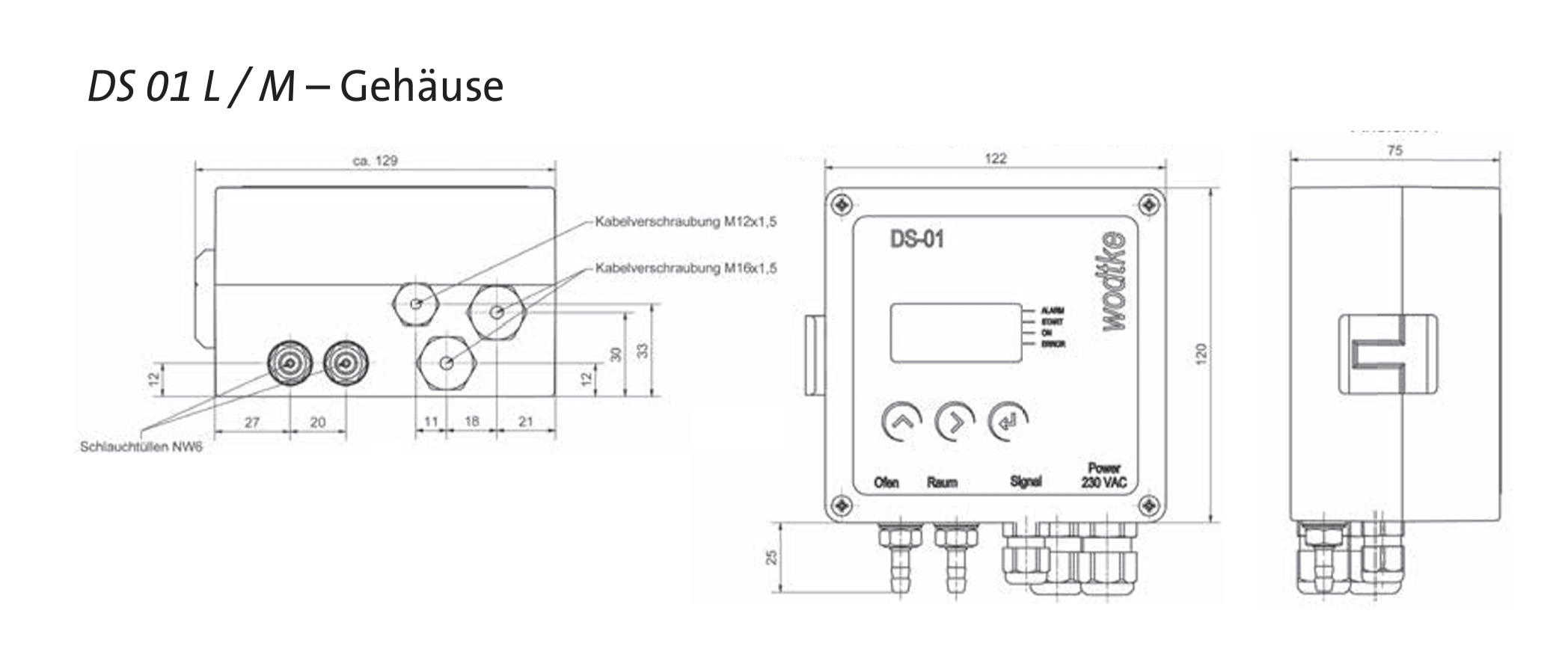 Wodtke Differenz-Druckwächter DS 01 L COMFORT - Differenzdruck-Controller - 7083800953600