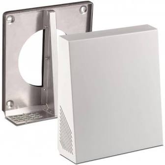 Außenverschluss Schallhaube Zweikanal weiß für Lunos 160er Serie